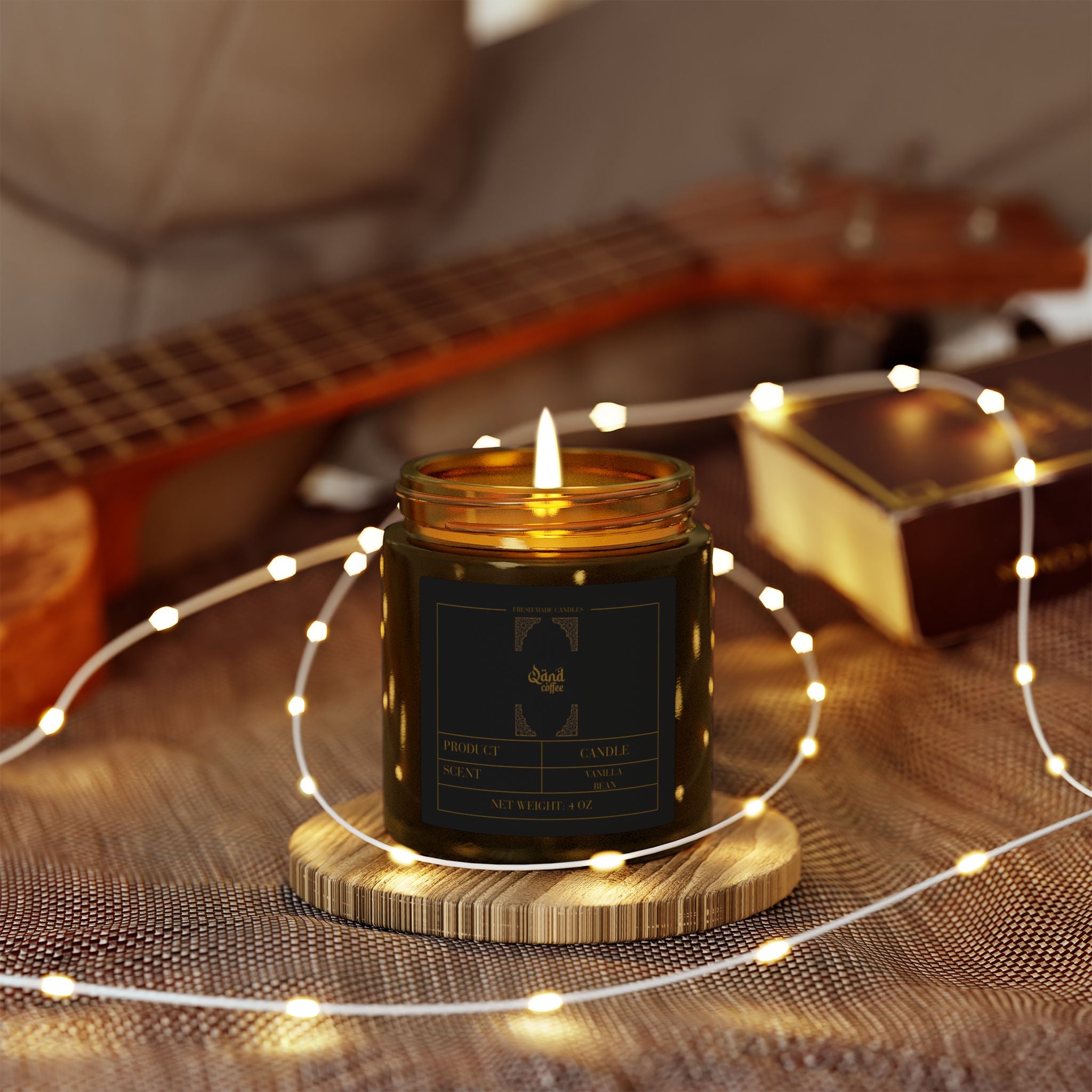 Vanilla Bean Scented Candle (4oz)