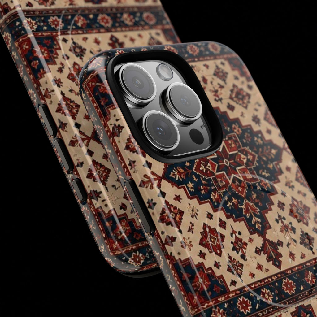 Cream of The Crop Afghan Rug Tough Phone Case