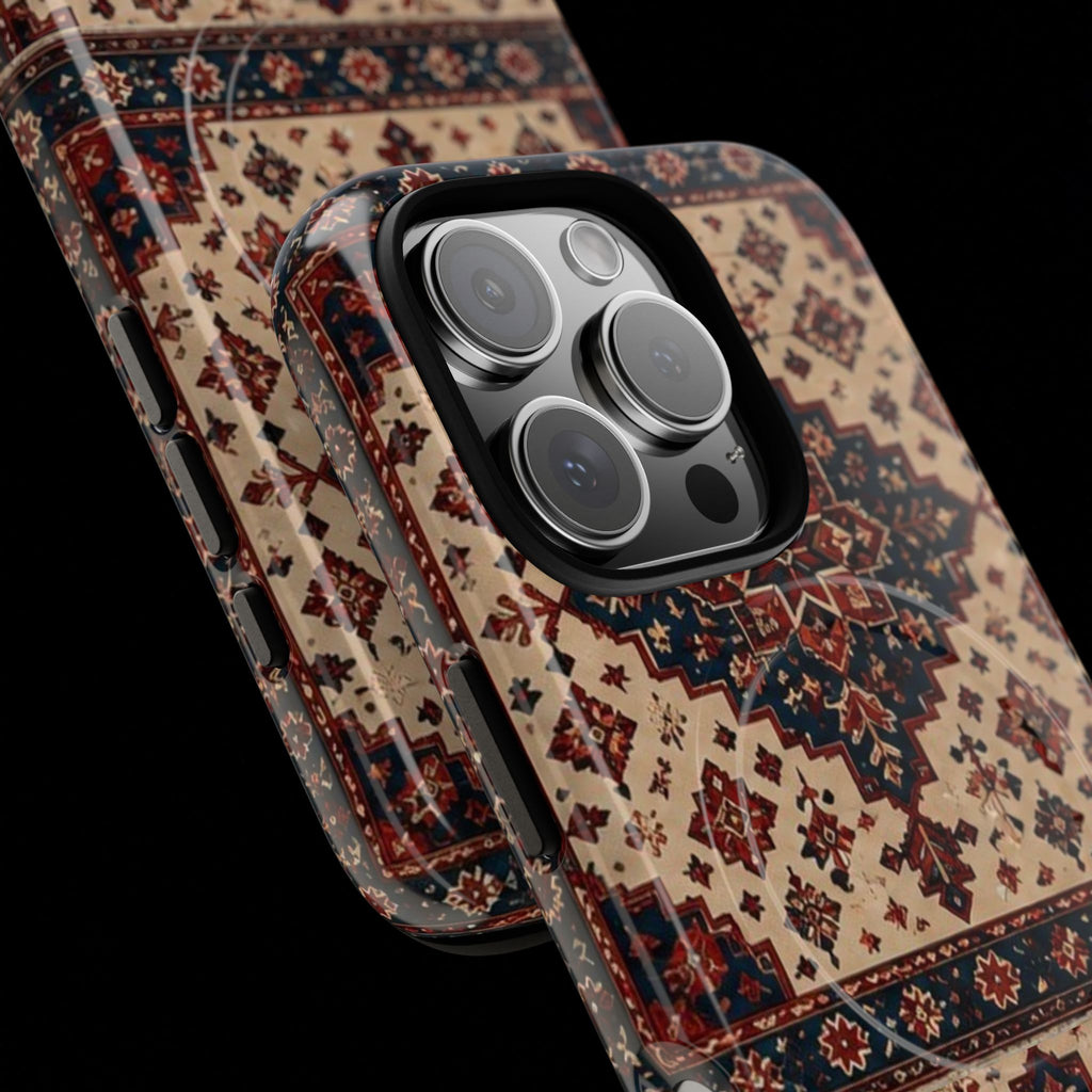Cream of The Crop Afghan Rug Tough Phone Case