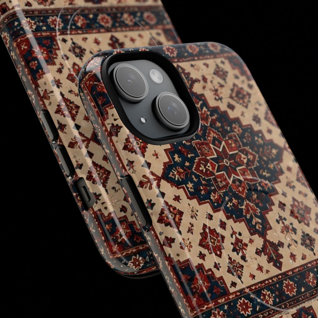 Cream of The Crop Afghan Rug Tough Phone Case