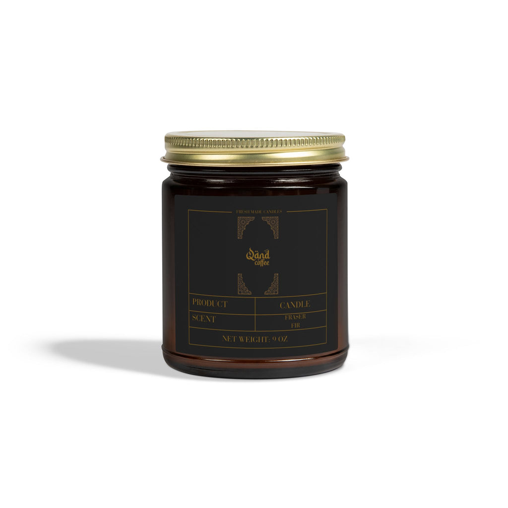 Fraser Fir Scented Candle; Amber, 9 oz