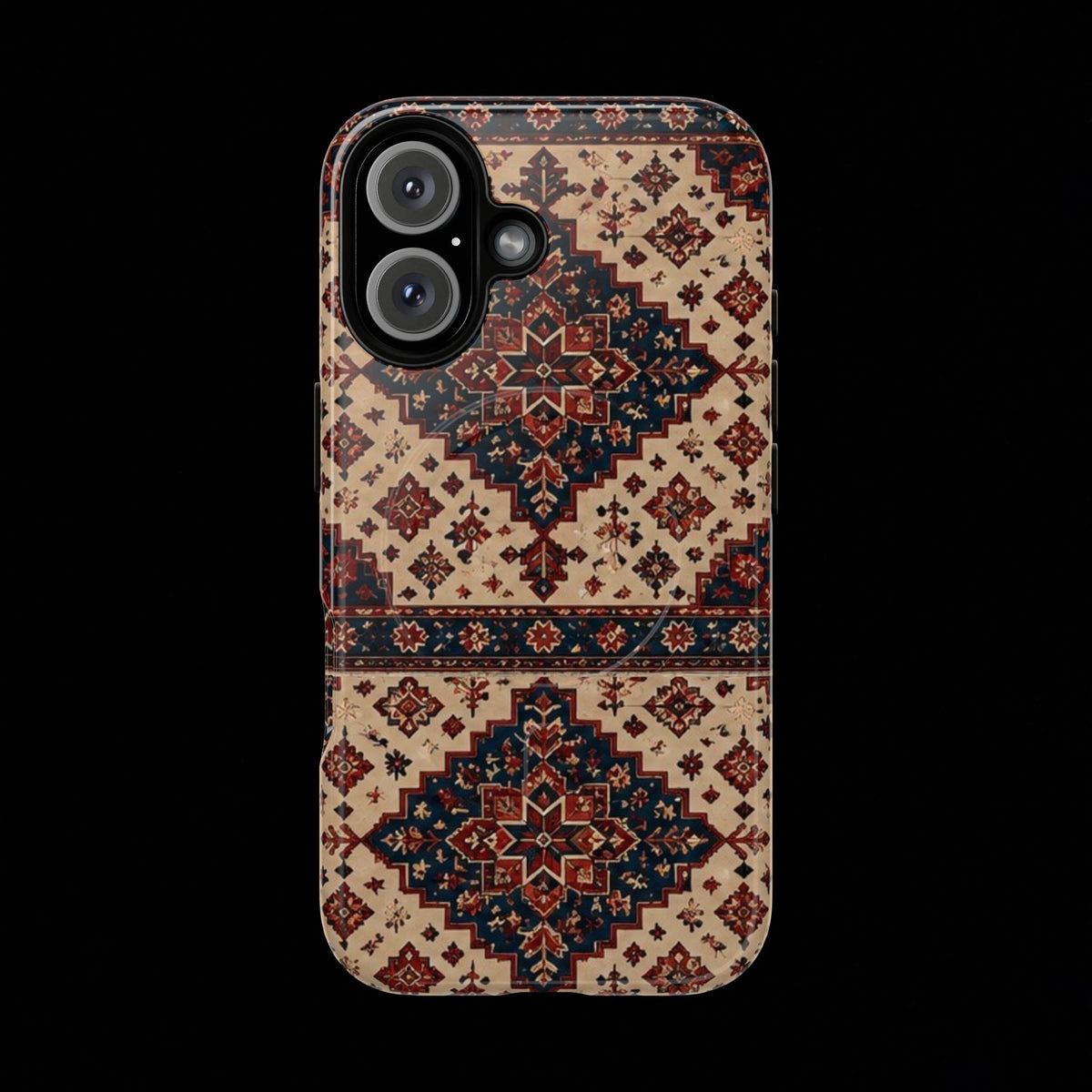 Cream of The Crop Afghan Rug Tough Phone Case