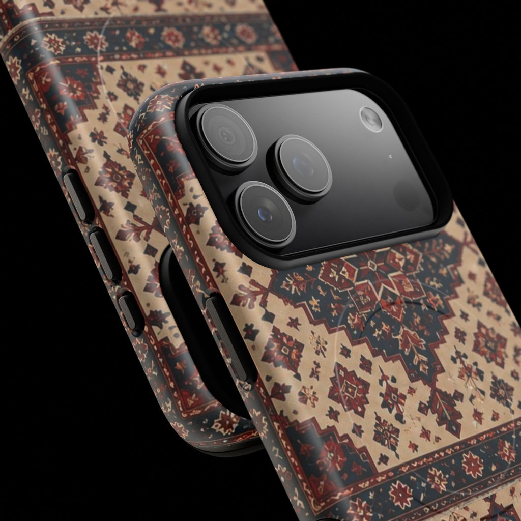 Cream of The Crop Afghan Rug Tough Phone Case