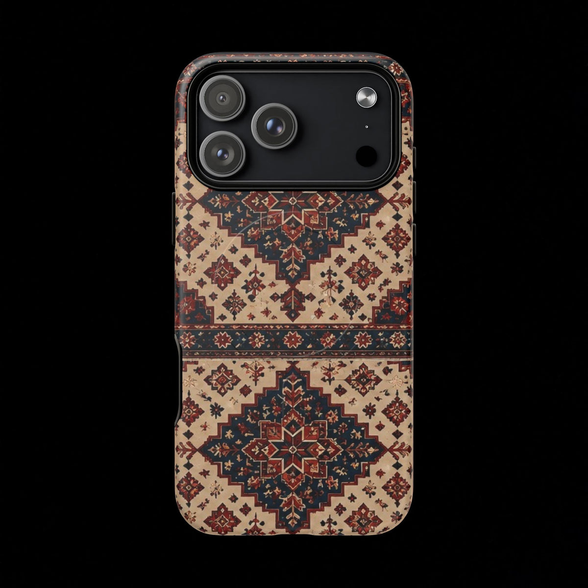 Cream of The Crop Afghan Rug Tough Phone Case