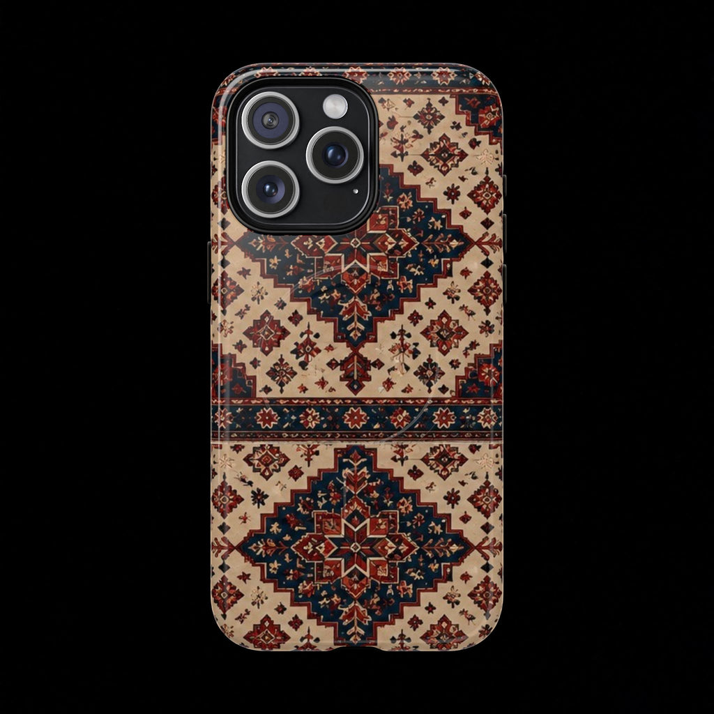 Cream of The Crop Afghan Rug Tough Phone Case