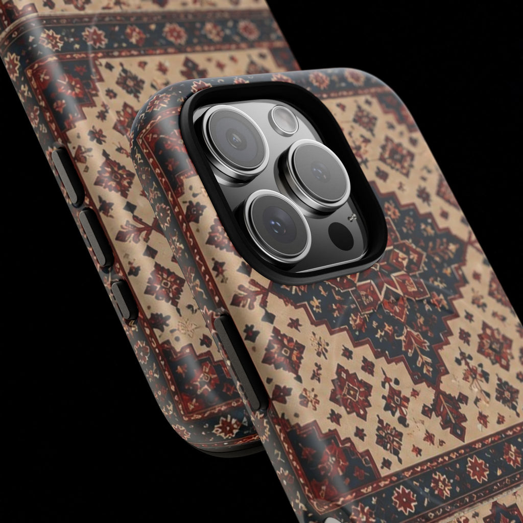 Cream of The Crop Afghan Rug Tough Phone Case