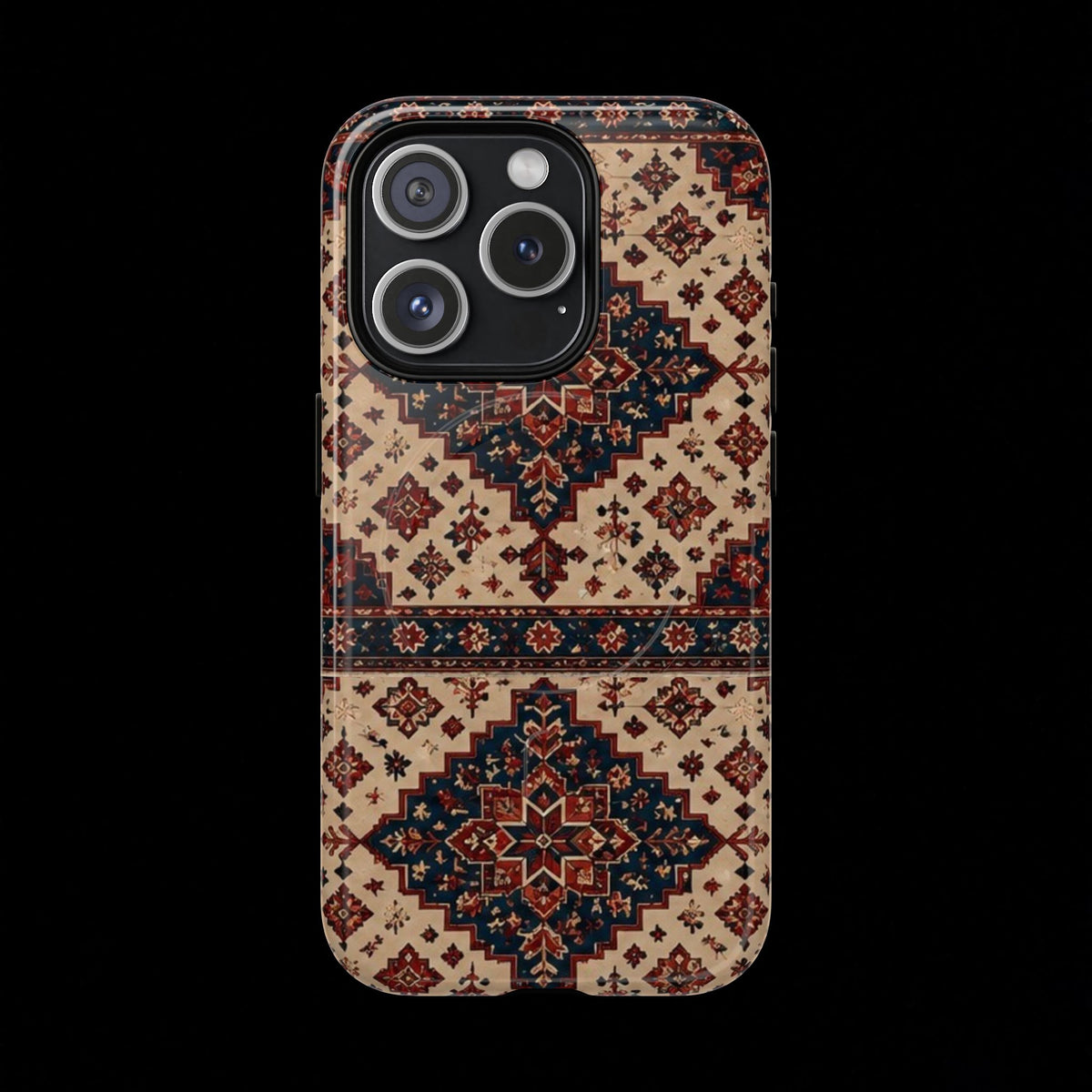 Cream of The Crop Afghan Rug Tough Phone Case