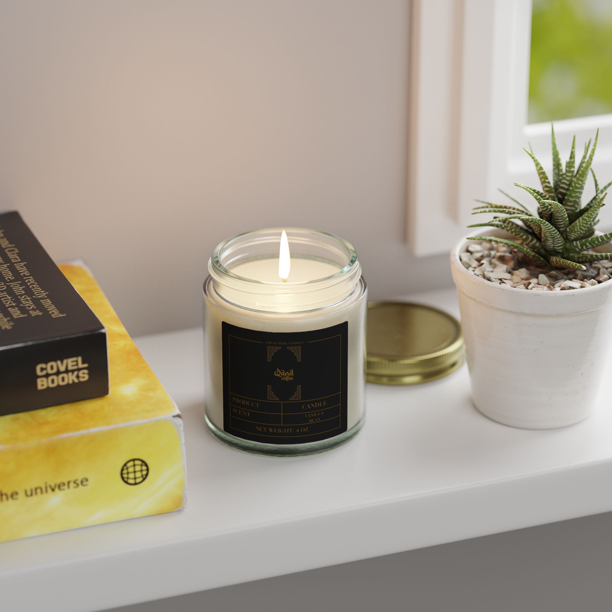 Vanilla Bean Scented Candle (4oz)