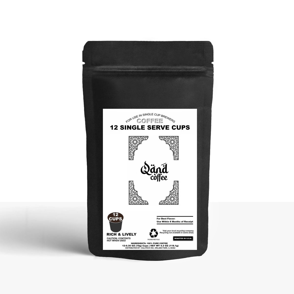 12 Pack Single Serve Coffee Capsules
